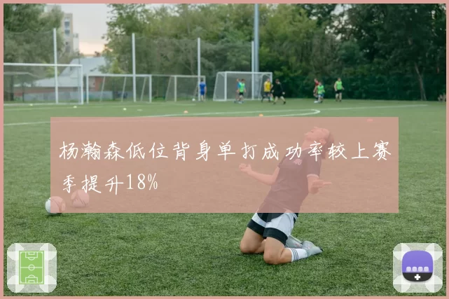 杨瀚森低位背身单打成功率较上赛季提升18%